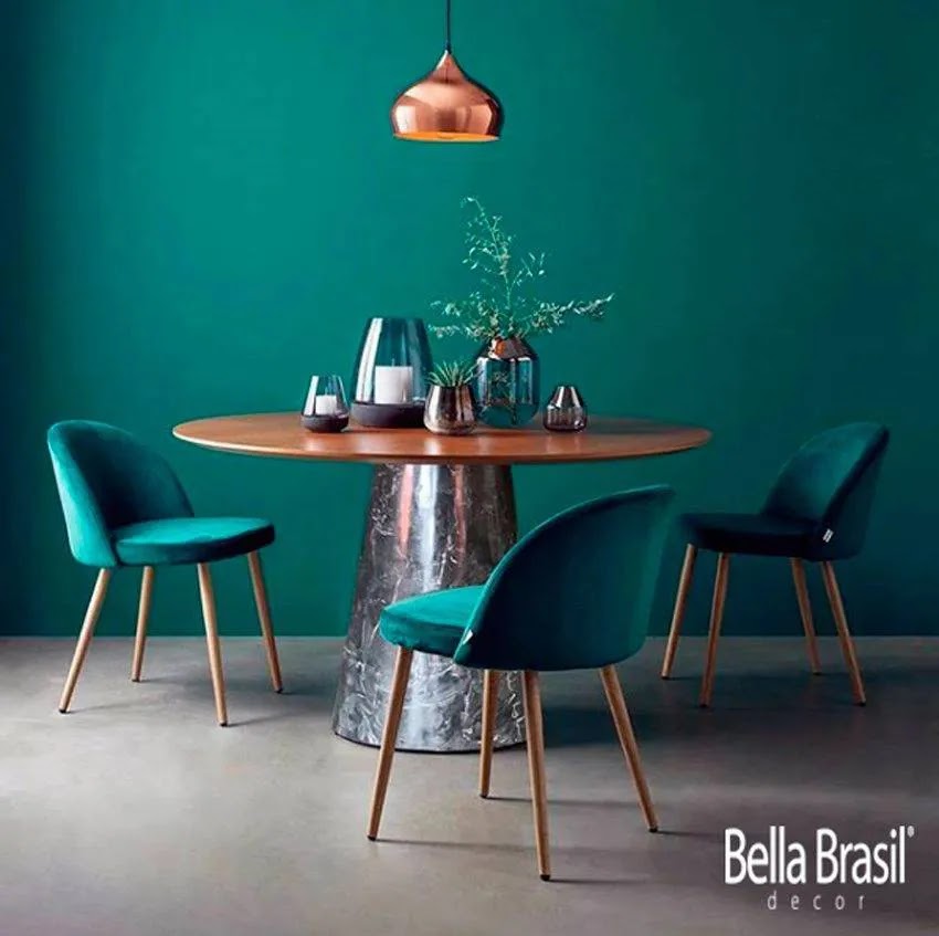 Ambientes contemporâneos: mesas de jantar e decorações modernas