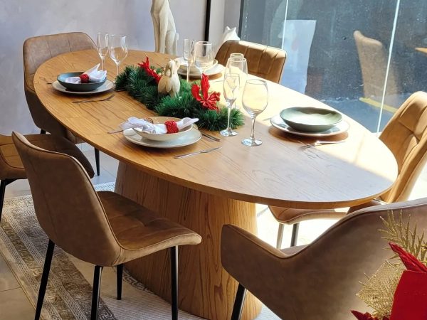 A elegância das mesas de jantar com 6 lugares